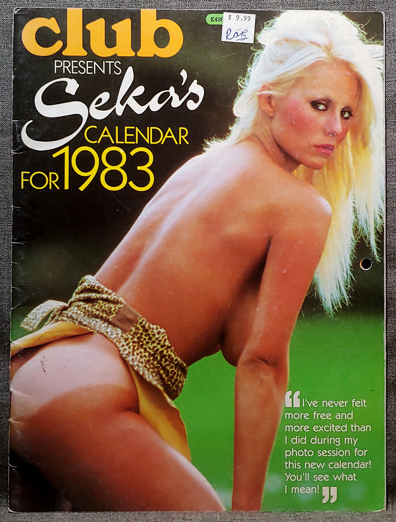 Seka Porn Poster - Club Presents Seka's Calendar - 1983 - Screaming-Greek