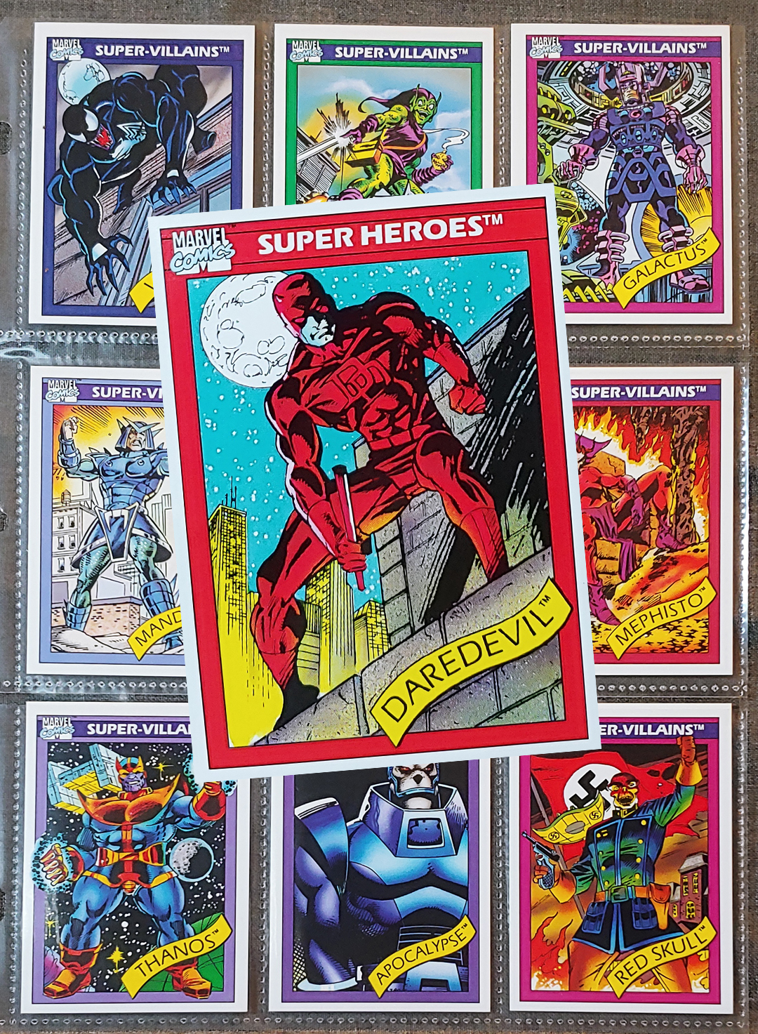 1990 Marvel Universe Impel Trading Cards: Series 1 - Complete Base 