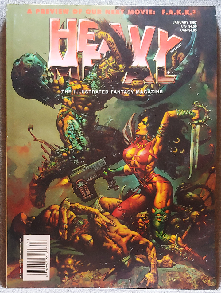 Heavy Metal Magazine - No.166, January 1997 - Alfonso Azpiri 